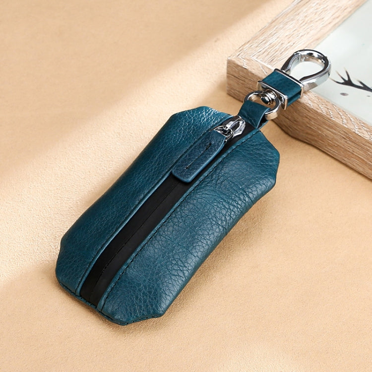 TP-9016 Litchi Texture Waterproof Zipper Car Key Bag