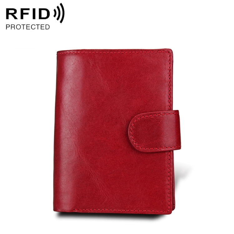 Antimagnet RFID Genuine Leather Wallet / Passport Package / Cowhide Card Slot for man