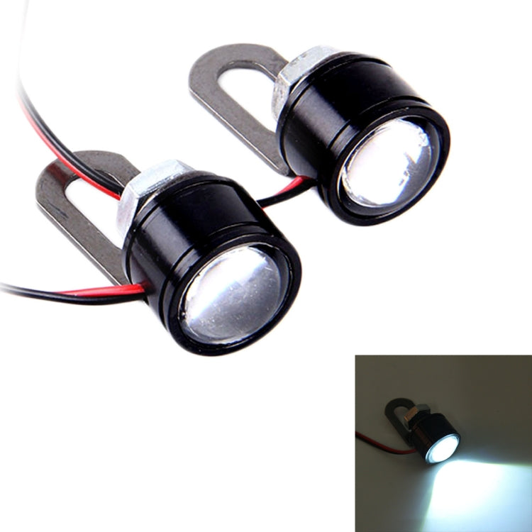 2 PCS 12V 3W Eagle Eyes LED Strobe Light For Motorcycle ,Wire Length: 90cm