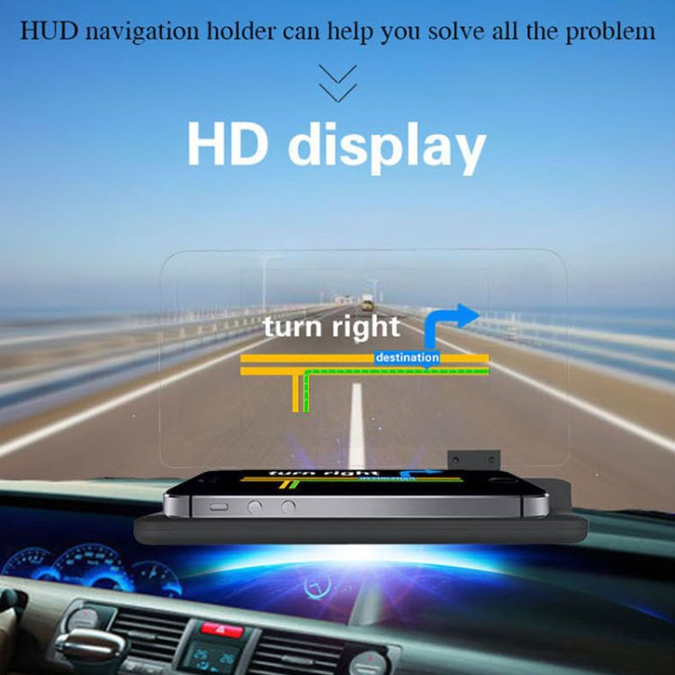 H6 Multi-function Car Smartphone Navigation Head Up Display Holder for 6 Inch Smartphone