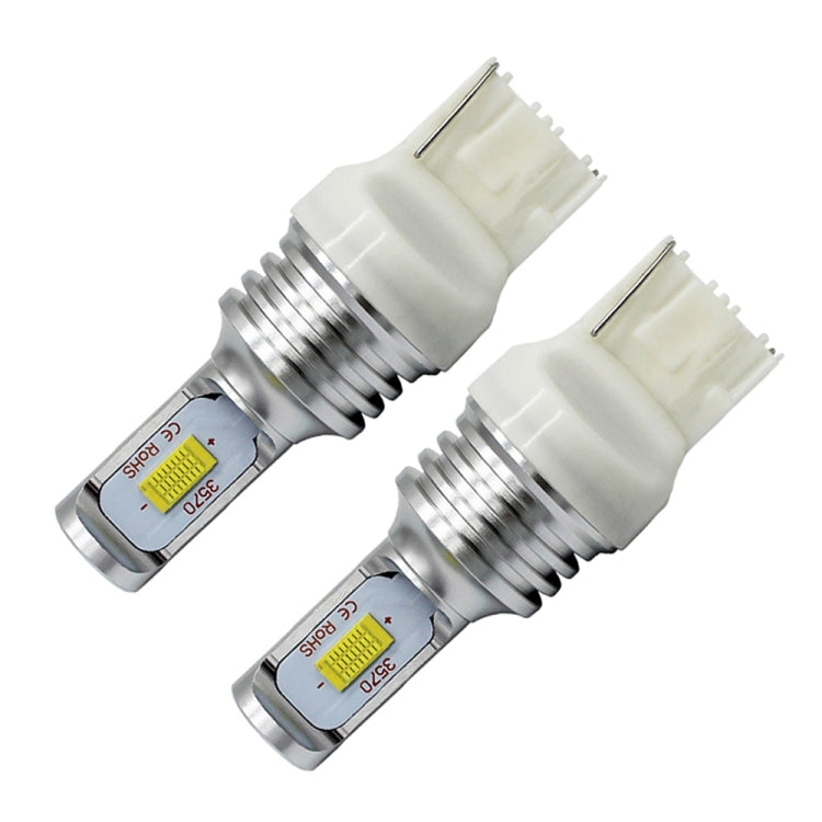 2 PCS T20/7440 72W 1000LM 6000-6500K Bright White Light Car Turn Backup LED Bulbs Reversing Lights, DC 12-24V