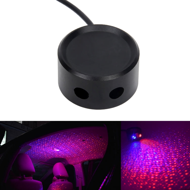 Car Roof Ceiling Decoration 5V Red Green LED Star Night Lights Projector Atmosphere Galaxy Lamp