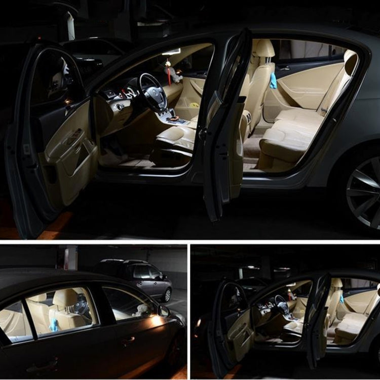 2 PCS 3W 200 LM 6000K 31MM 8 SMD-2835 LEDs Bicuspid Port Decoding Car Dome Lamp LED Reading Light, DC 12V