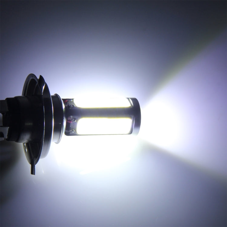 2 PCS H4 20W 1250LM 6000K 5 COB LEDs Car Fog Lights, DC 12V