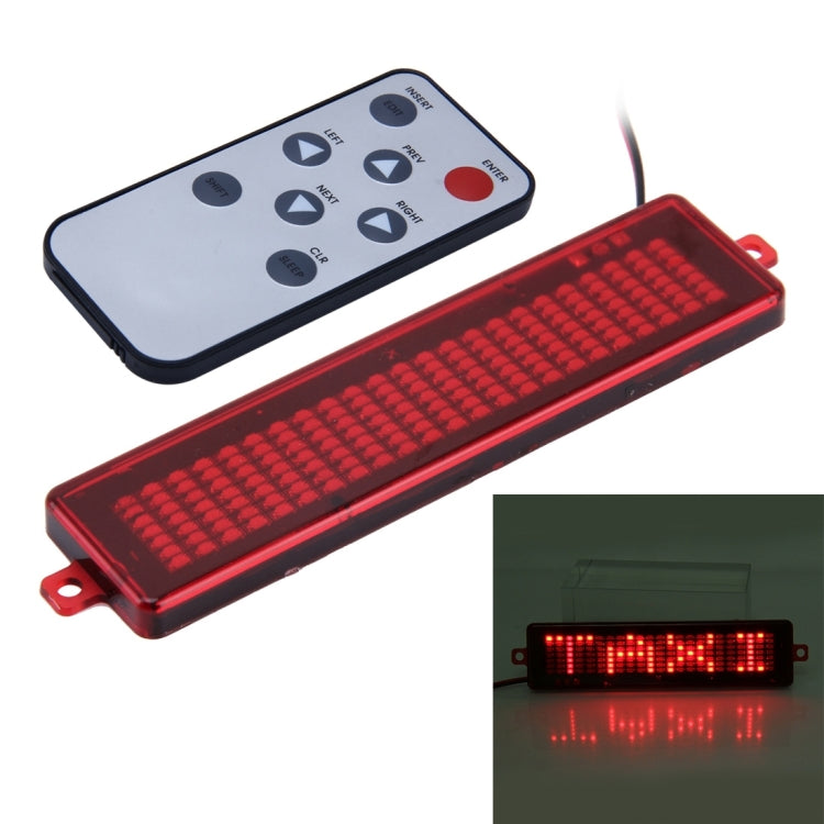 DC 12V Car LED Programmable Showcase Message Sign Scrolling Display Lighting Board with Remote Control