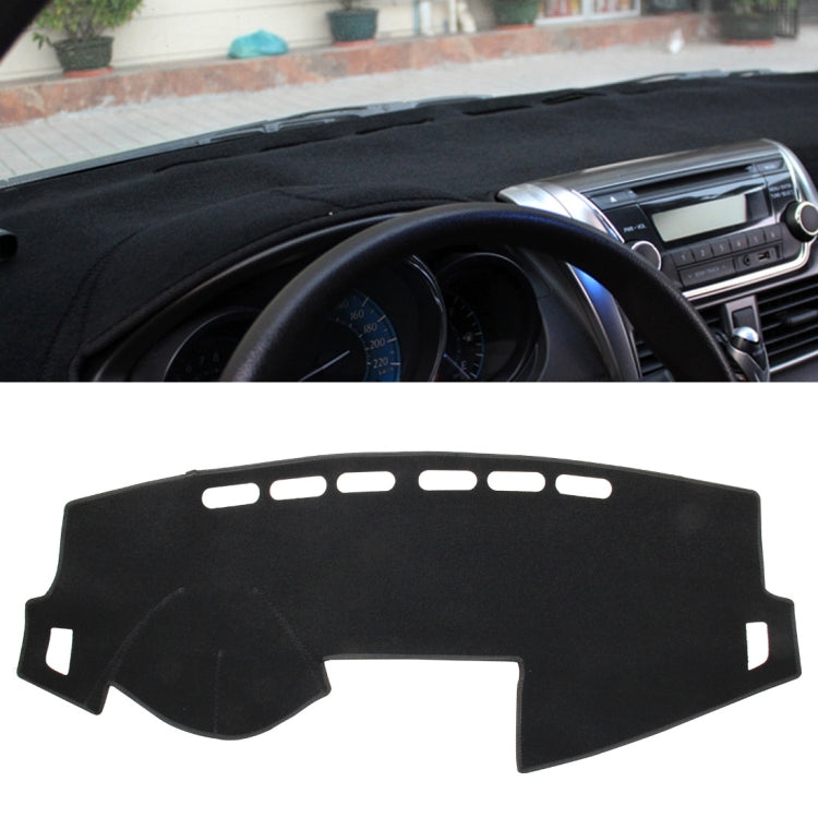 Left-hand Drive Dark Mat Car Dashboard Cover Car Light Pad Instrument Panel Sunscreen for 2014 Vios (Please note the model and year)
