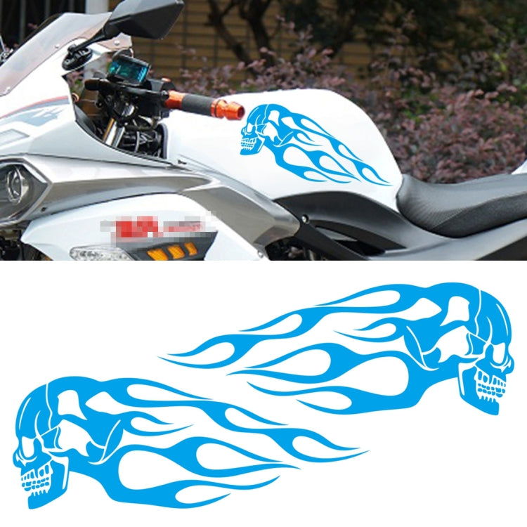 Motorcycle Styling Skull Head PVC Sticker Auto Decorative Sticker