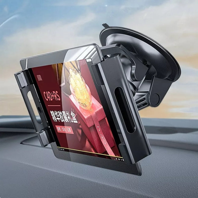 Car Dashboard Tablet Holder PU Suction Cup Windshield Bracket