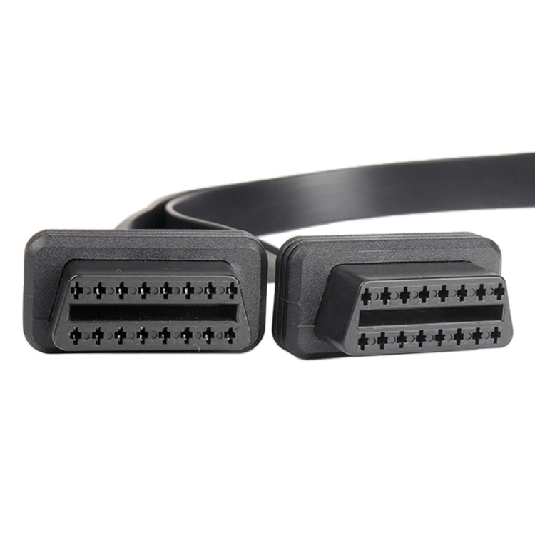 2 in 1 16PIN Car Straight Head OBD Diagnostic Extended Cable OBD2 Cable