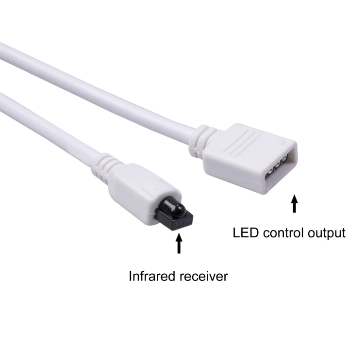 JH-RGB02 DC5.5x2.1mm Interface Bluetooth LED RGB Controller with 24 Keys Remote Controller
