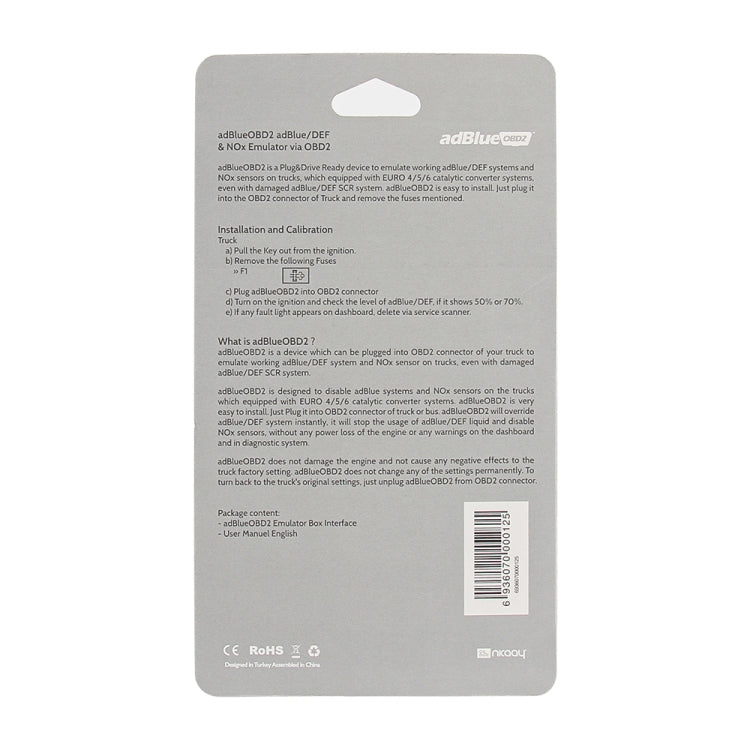 Adblue OBD2 Emulator for Mercedes-Benz Trucks