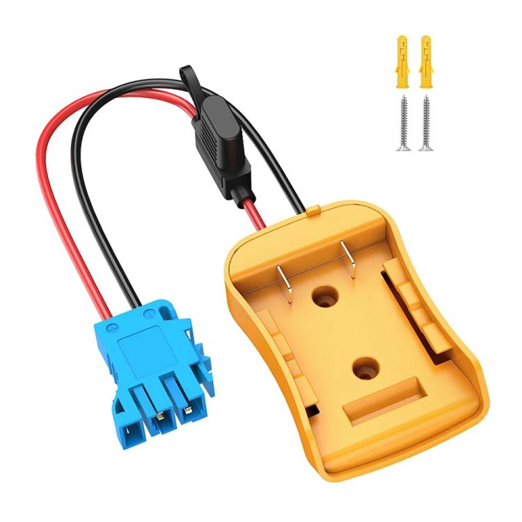 For DeWalt DCB Series 18V / 20V Lithium Battery Adapter with UPS Harness Connector