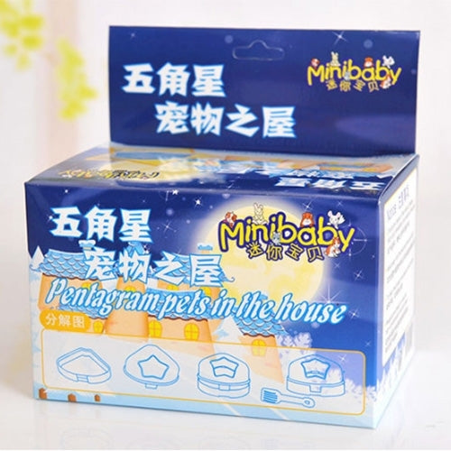 Pet Five-pointed Star Hamster Bathroom Small Pets Bathing Basin Detachable Ventilation Pet Bath Tubs, Random Color Delivery