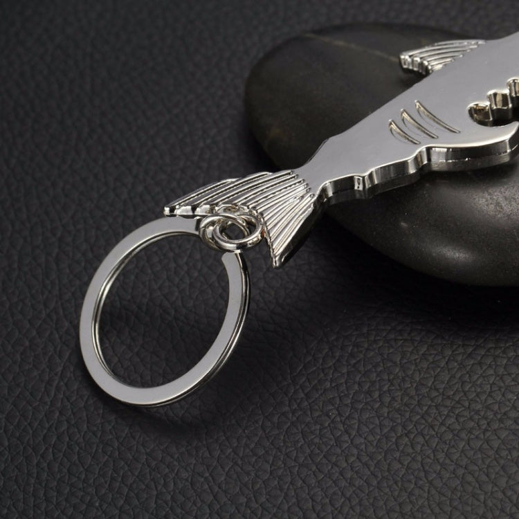 5 PCS Multi-function Shark Bottle Opener Key Chain Car Key Pendant, Size: 13.5x3cm