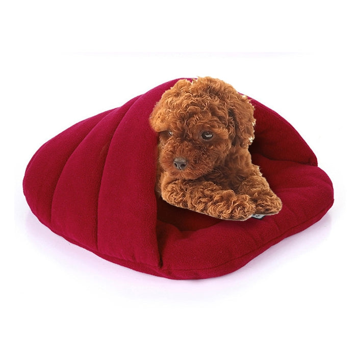 Slipper Shape Polar Fleece Warm Thicken Pet Dogs Cats House Size: L, 58×68×32cm