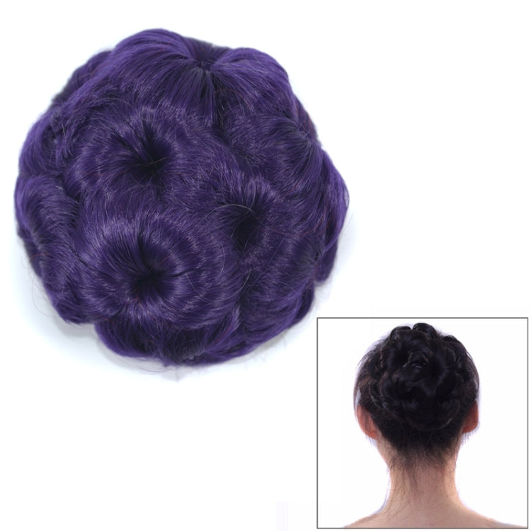 Wig Ball Head Flower Hairpin Hair Bag Wig Headband for Bride