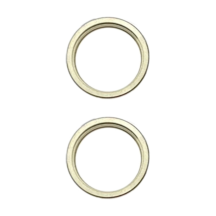 For iPhone 15 / 15 Plus 2pcs/set Rear Camera Glass Lens Metal Outside Protector Hoop Ring