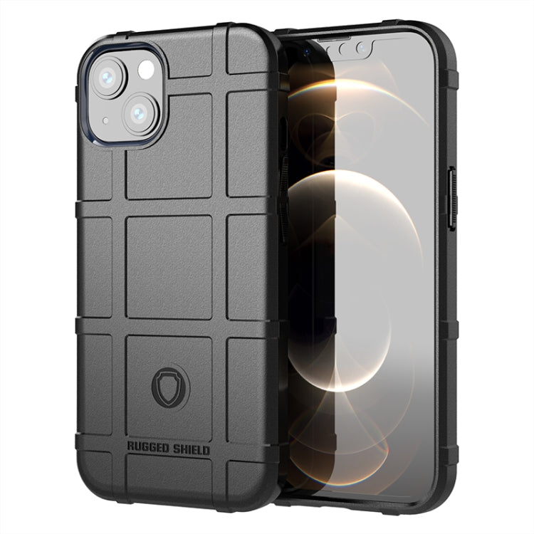 For iPhone 13 Rugged Shield Full Coverage Shockproof TPU Case