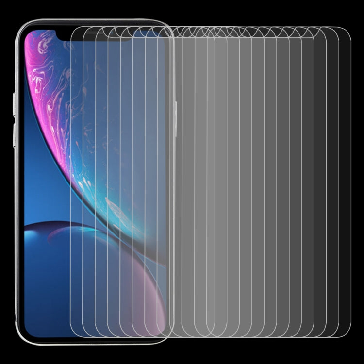 For iPhone 11 / XR 50pcs 0.3mm 2.5D 9H Tempered Glass Film