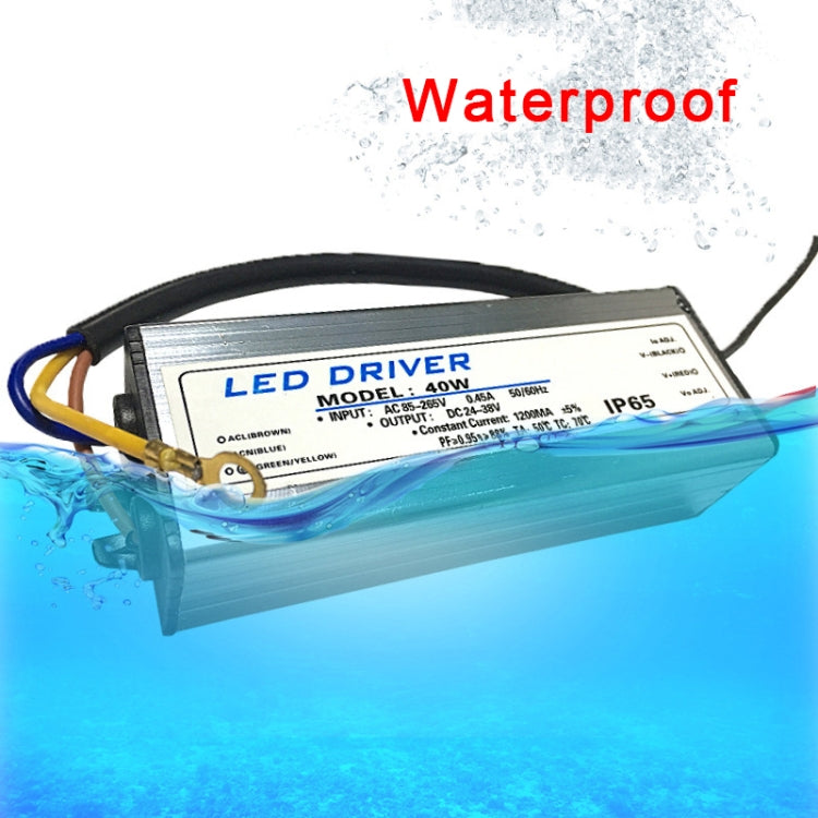60W LED Driver Adapter AC 85-265V to DC 24-38V IP65 Waterproof