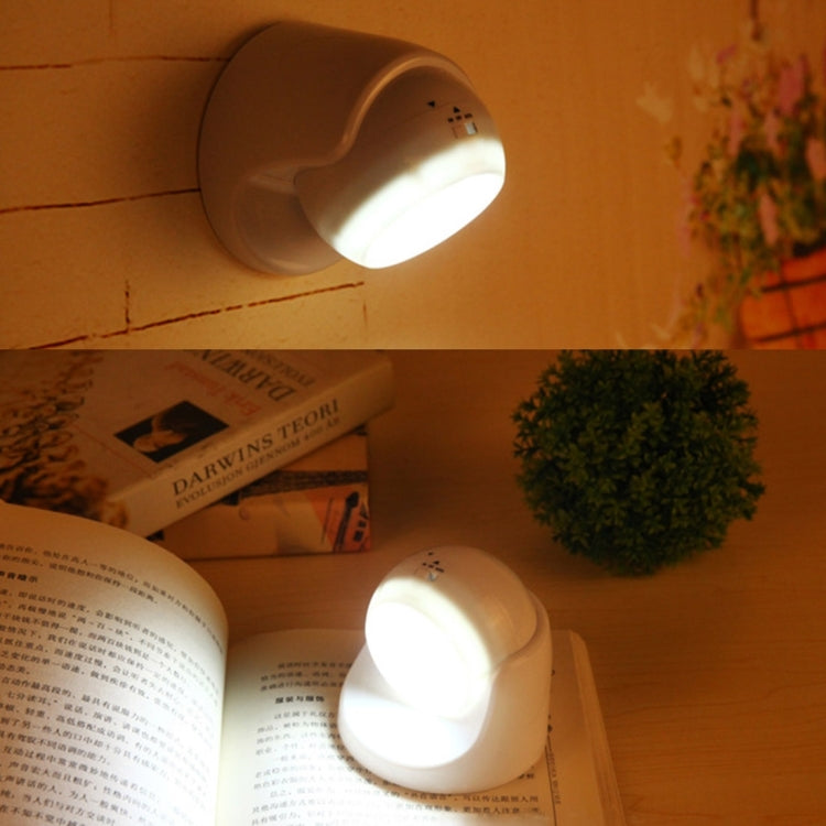 9 LEDs 240 LM 6000K 360 Degrees Rotation Wireless Motion Sensor Wardrobe Light / Night Light / Wall Lamp for bedroom, living room, bathroom, aisle