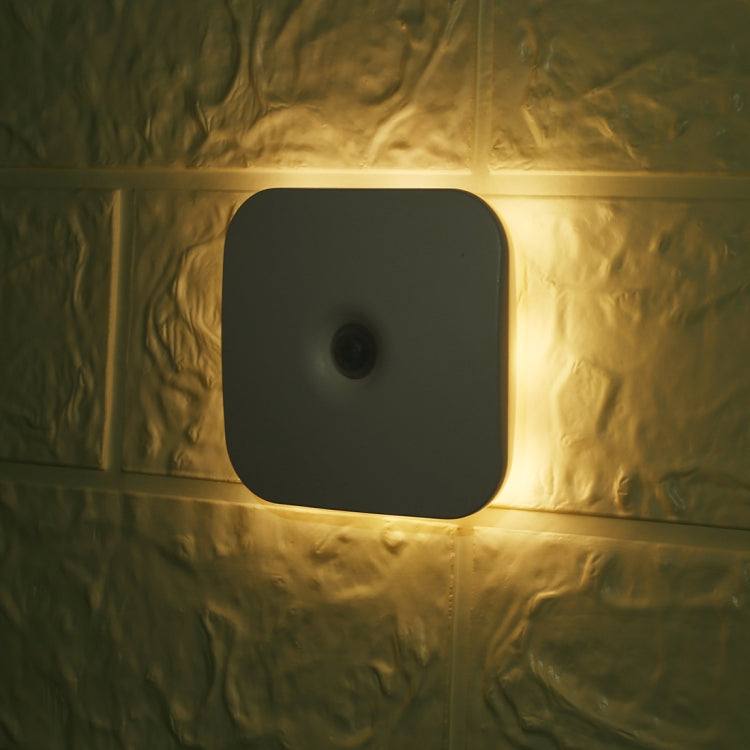 CL053 LED Square Human Body Sensor Light, Style: Battery Models