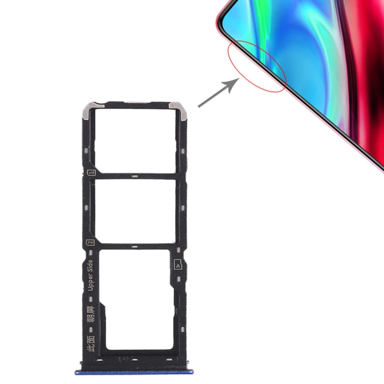 For Vivo Y93 2 x SIM Card Tray + Micro SD Card Tray