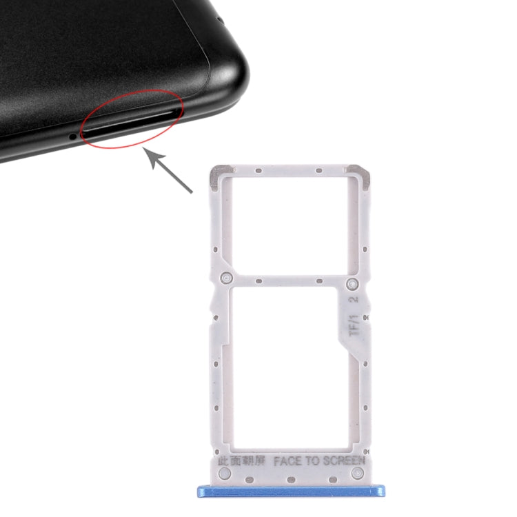 SIM Card Tray + SIM Card Tray / Micro SD Card Tray for Xiaomi Redmi Note 6 Pro