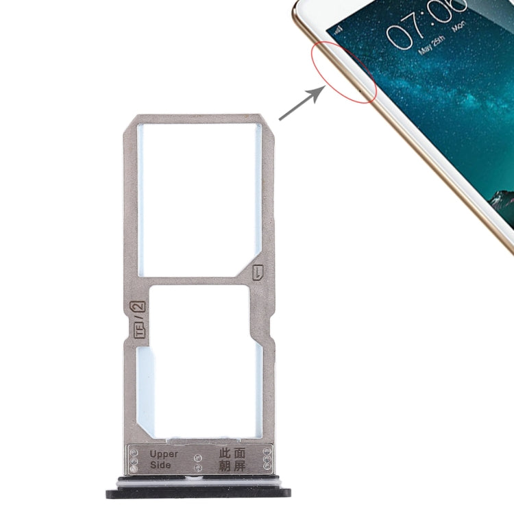 For Vivo Y67 SIM Card Tray + SIM Card Tray / Micro SD Card Tray
