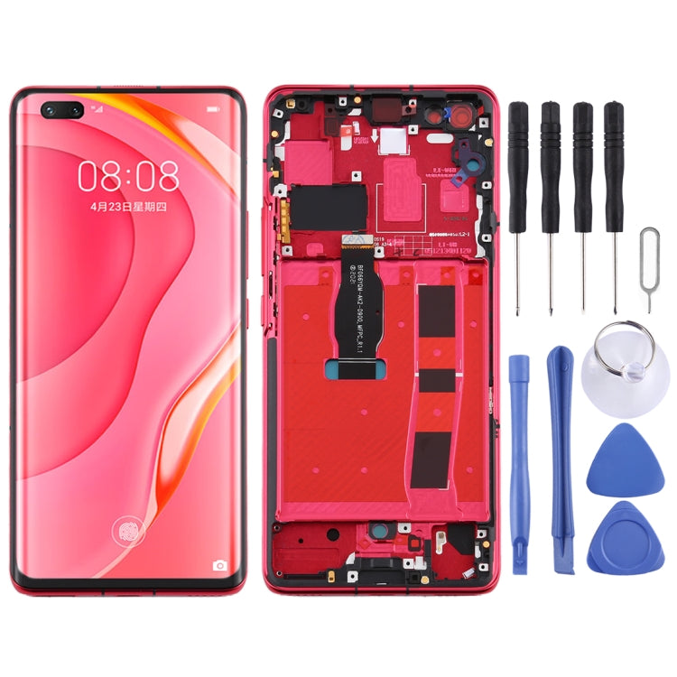 LCD Screen and Digitizer Full Assembly with Frame for Huawei Nova 7 Pro 5G