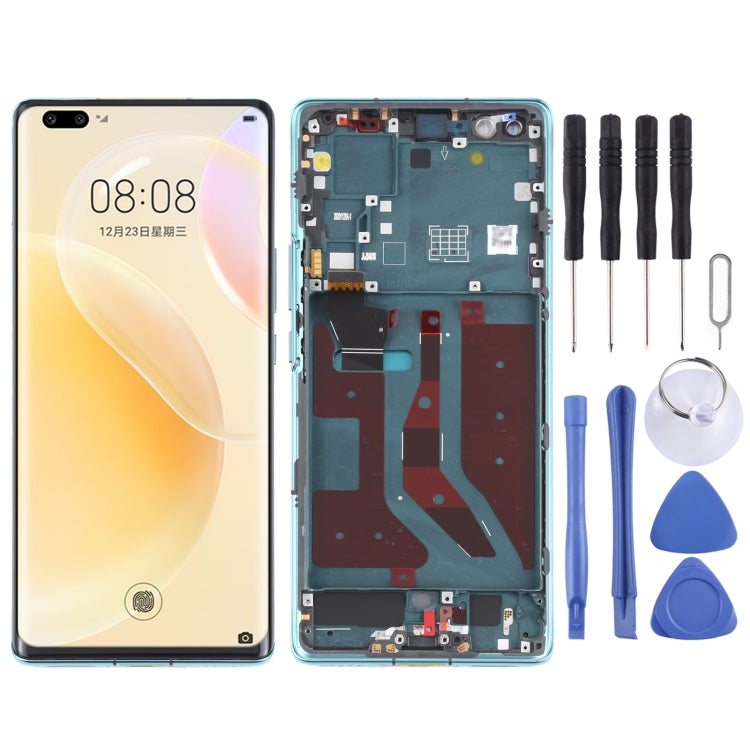 LCD Screen and Digitizer Full Assembly With Frame for Huawei Nova 8 Pro 5G