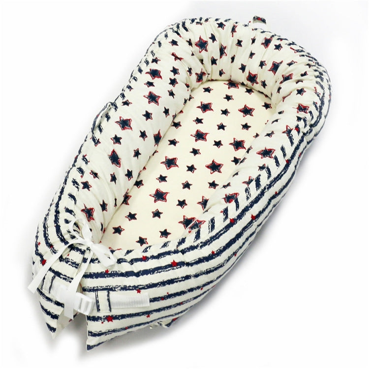 80*50cm Baby Bed Newborn Nursing Bionic Bed Crib Cot Baby Sleeping Artifact Bed Travel Bed Bumper