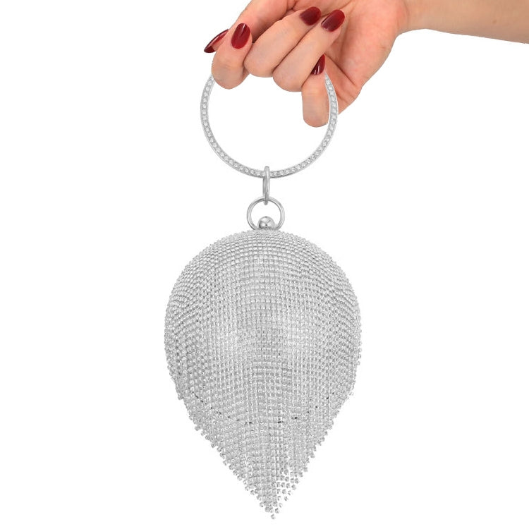 Diamond Tassel Women Party Metal Crystal Clutches Evening Bags Wedding Bag Bridal Shoulder Handbag
