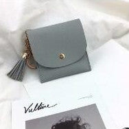 Fashion Women Wallet Short Leather Mini Casual ID Card Holders Bags Ladies Coin Clutch Tassel Bag