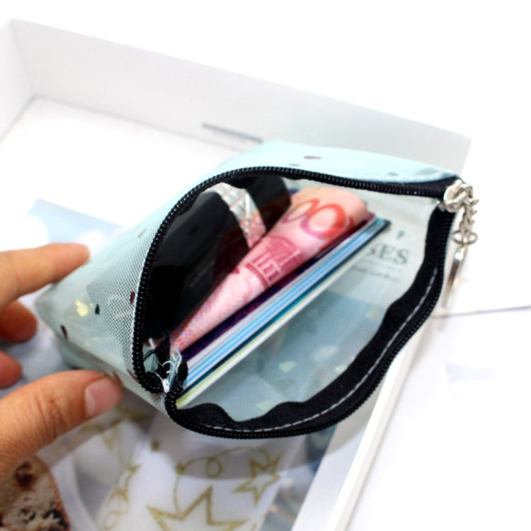Mini Waterproof PVC Jelly Coin Purse Transparent Zipper Bag