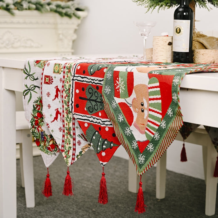 Creative Christmas Home Decoration Items Knitted Tablecloth Dining Table