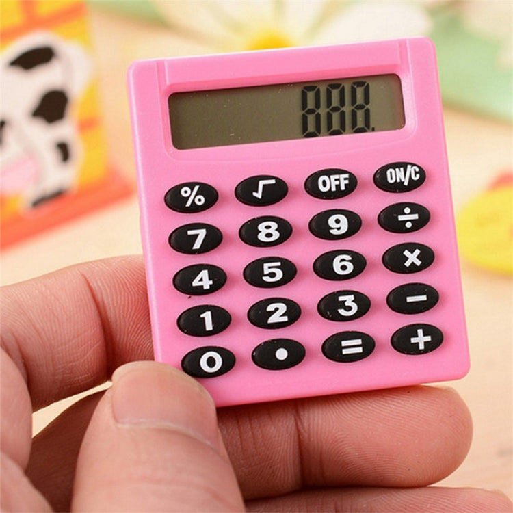 Pocket Cartoon Mini Calculator Candy Colors Handheld Coin Batteries Calculation Tool