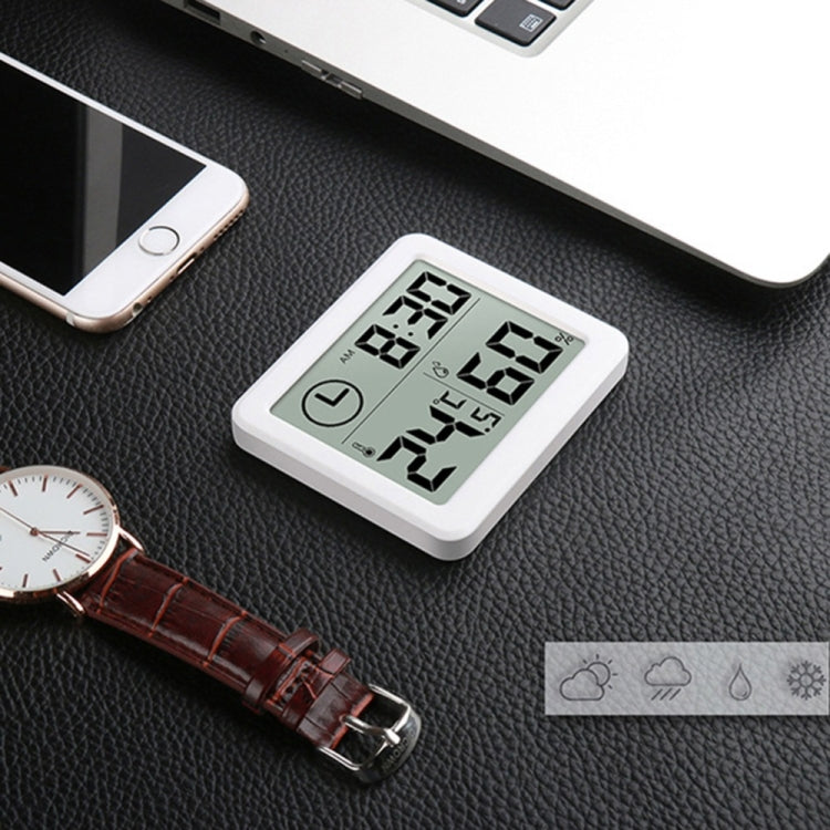 Multifunction Automatic Electronic Temperature and Humidity Monitor Clock with 3.2 inch Large LCD Screen