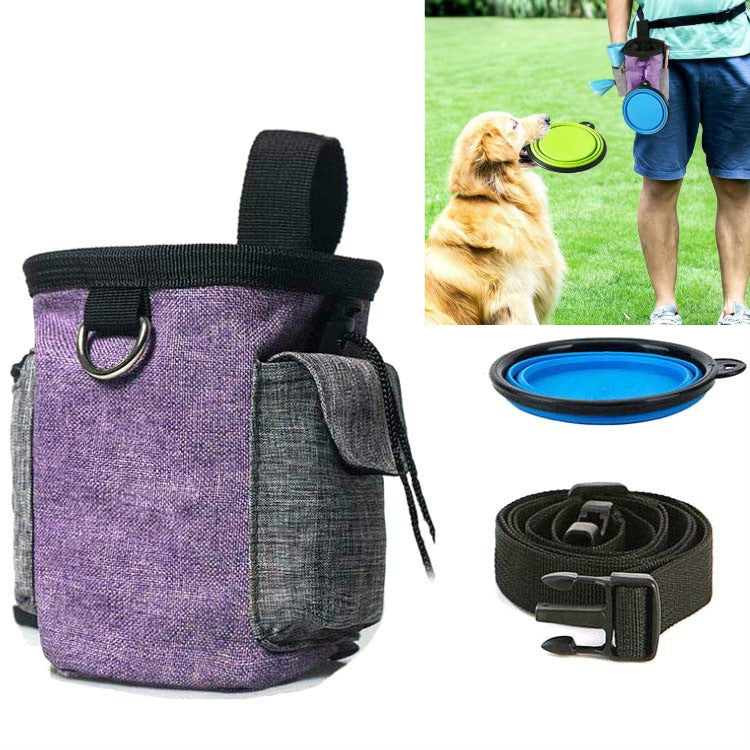 Pet Training Waist Bag With Belt Portable Outing Training Pet Snack Bag