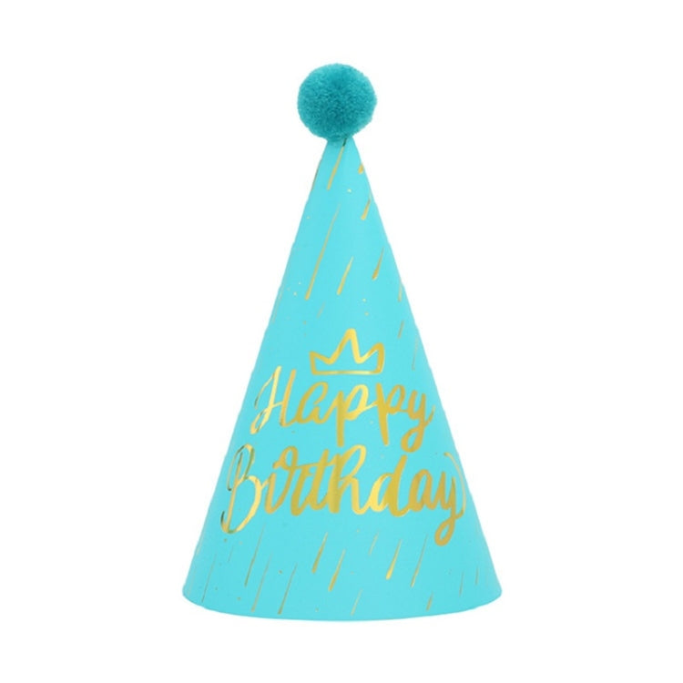 20 PCS Sequined Fur Ball Birthday Hat Birthday Party Supplies Dress Up Paper Hat