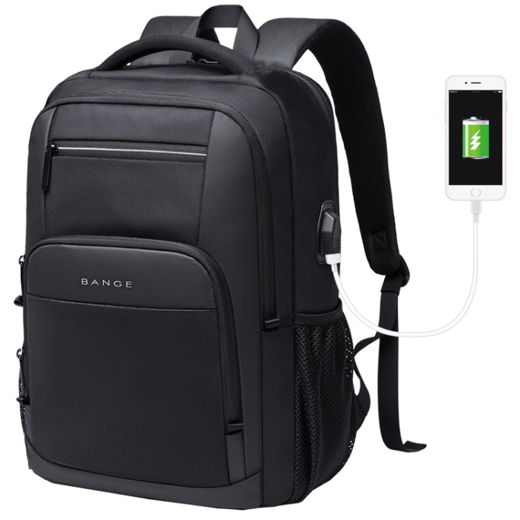 BANGE BG-1921 College Student Schoolbag Waterproof Business Computer Backpack with External USB Charging Port