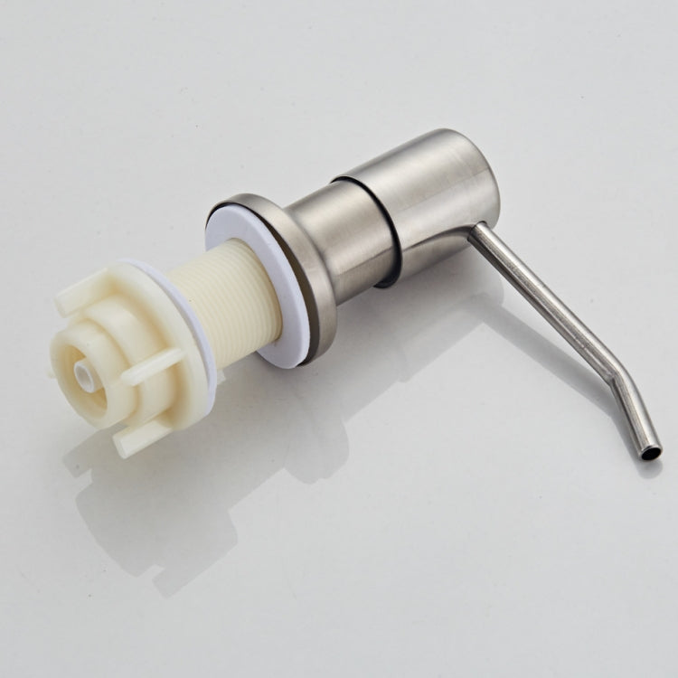304 Stainless Steel Sink Soap Dispenser Pump Head Extension Silicone Tube Bathroom Hand Washing Cleaning Soap Dispenser, 9508N-02 Pump Head