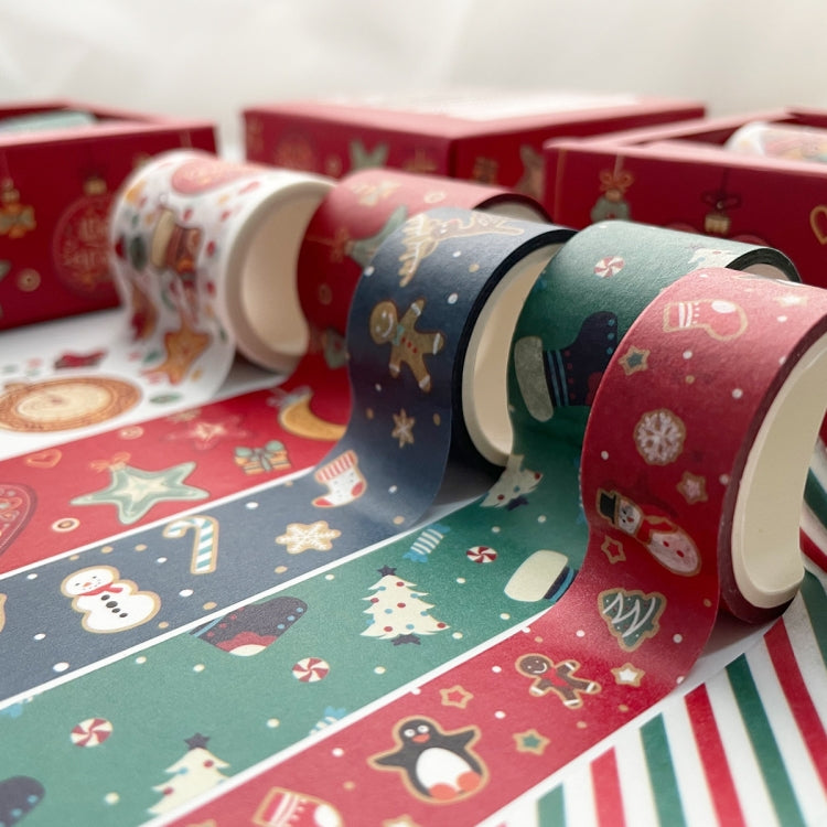 Boxed Christmas Pocket Tape Decoration Material