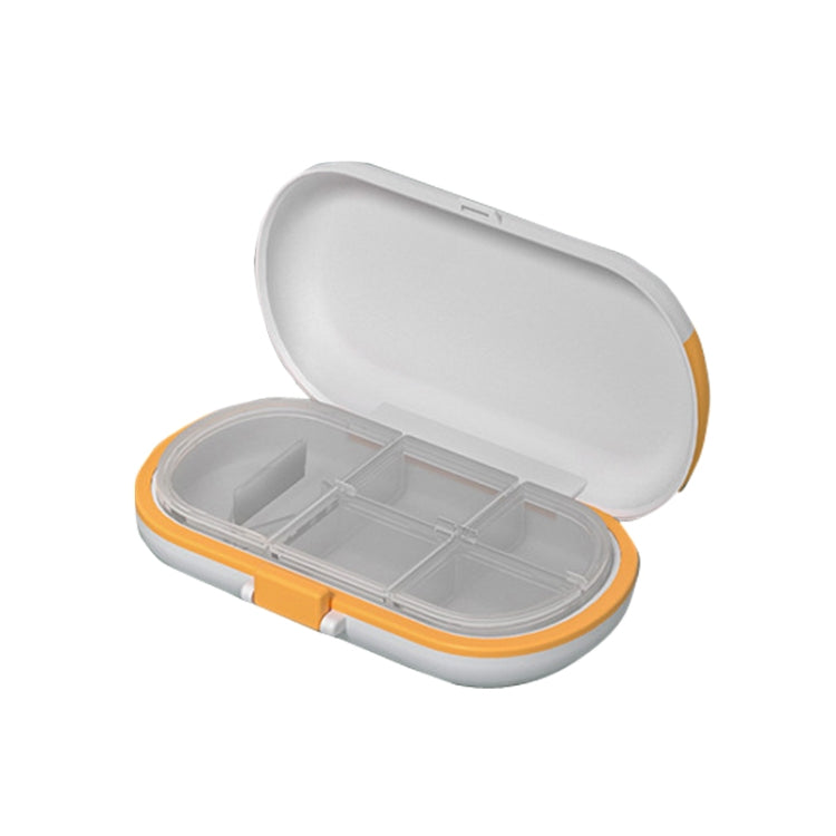 HW073 Portable Cut Medicine Large-capacity Pill Box Compartment Sealed Small Pill Box