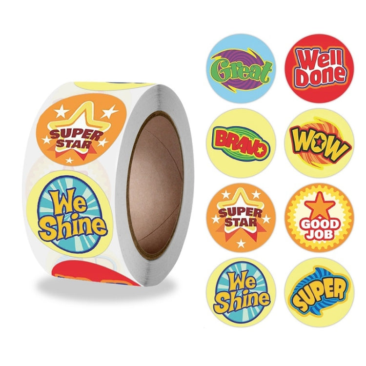 Children Roll Cute Encouragement Stickers Gift Decoration Sealing Stickers
