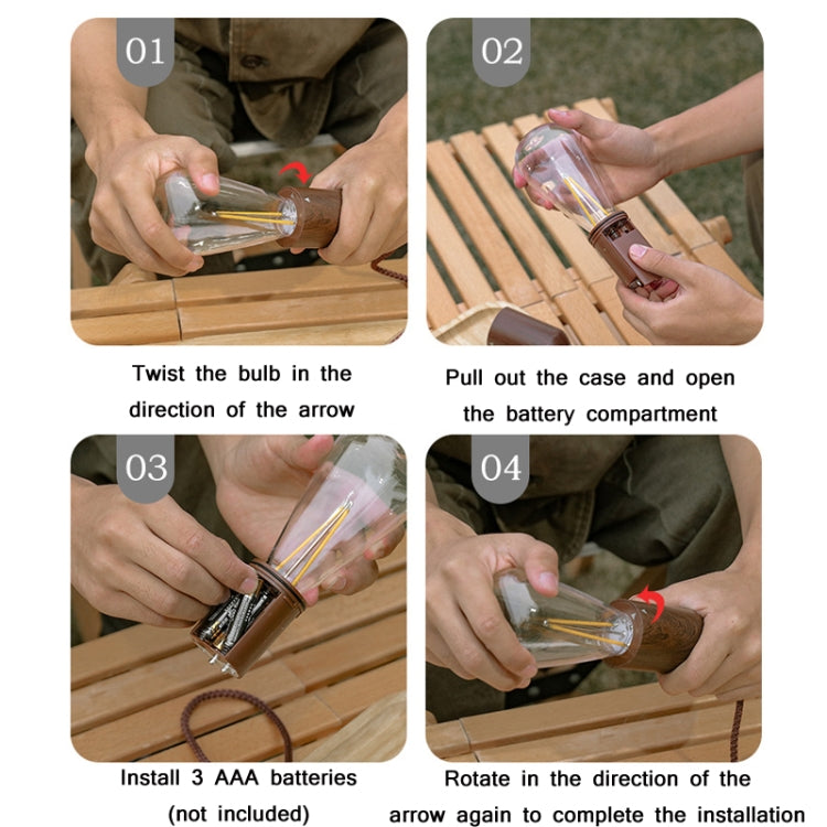 Camping Tent Pull-switch Atmosphere Night Light, Style: