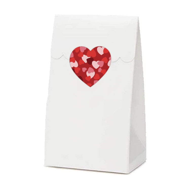 Roll Pack Valentine Day Heart Love Sticker Self-adhesive Label