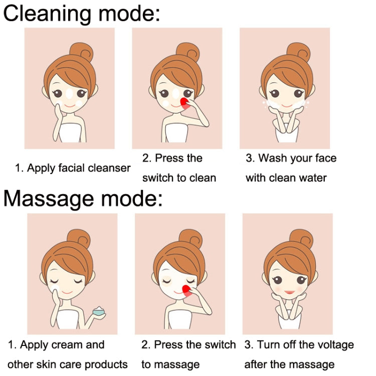 Mini Silicone Cleansing Instrument Washing Face Brush