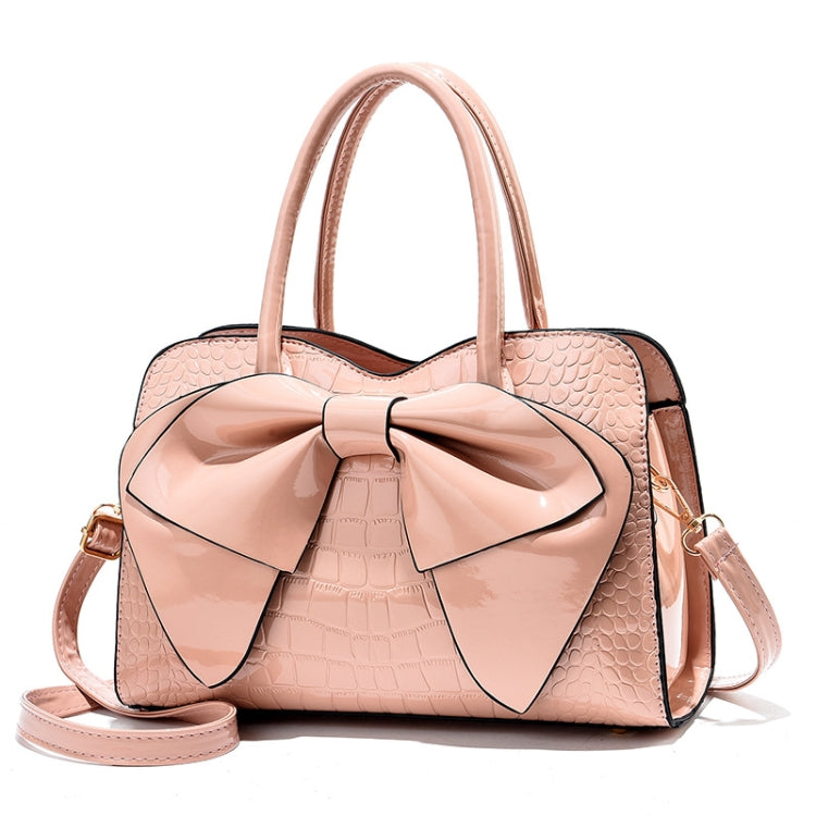 8111 Bow Bright Leather Ladies Handbag