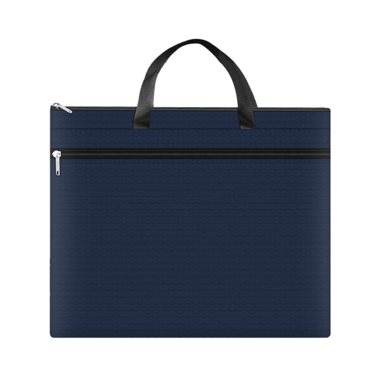 A3-8133 Large-capacity Handheld Zipper File Bag Oxford Cloth Waterproof Art Storage Bag